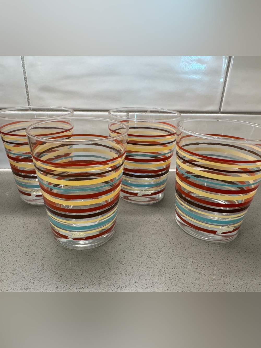 Vintage Fiestaware old fashion glasses